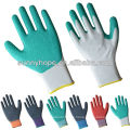 Buena esperanza buenos guantes revestidos de látex que trabajan los guantes